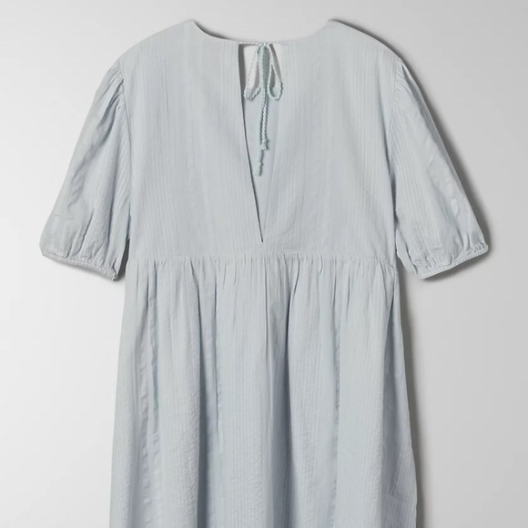 Aritzia Sunday Best pale sky blue Zane short puff sleeve babydoll dress - Medium - Picture 4 of 4